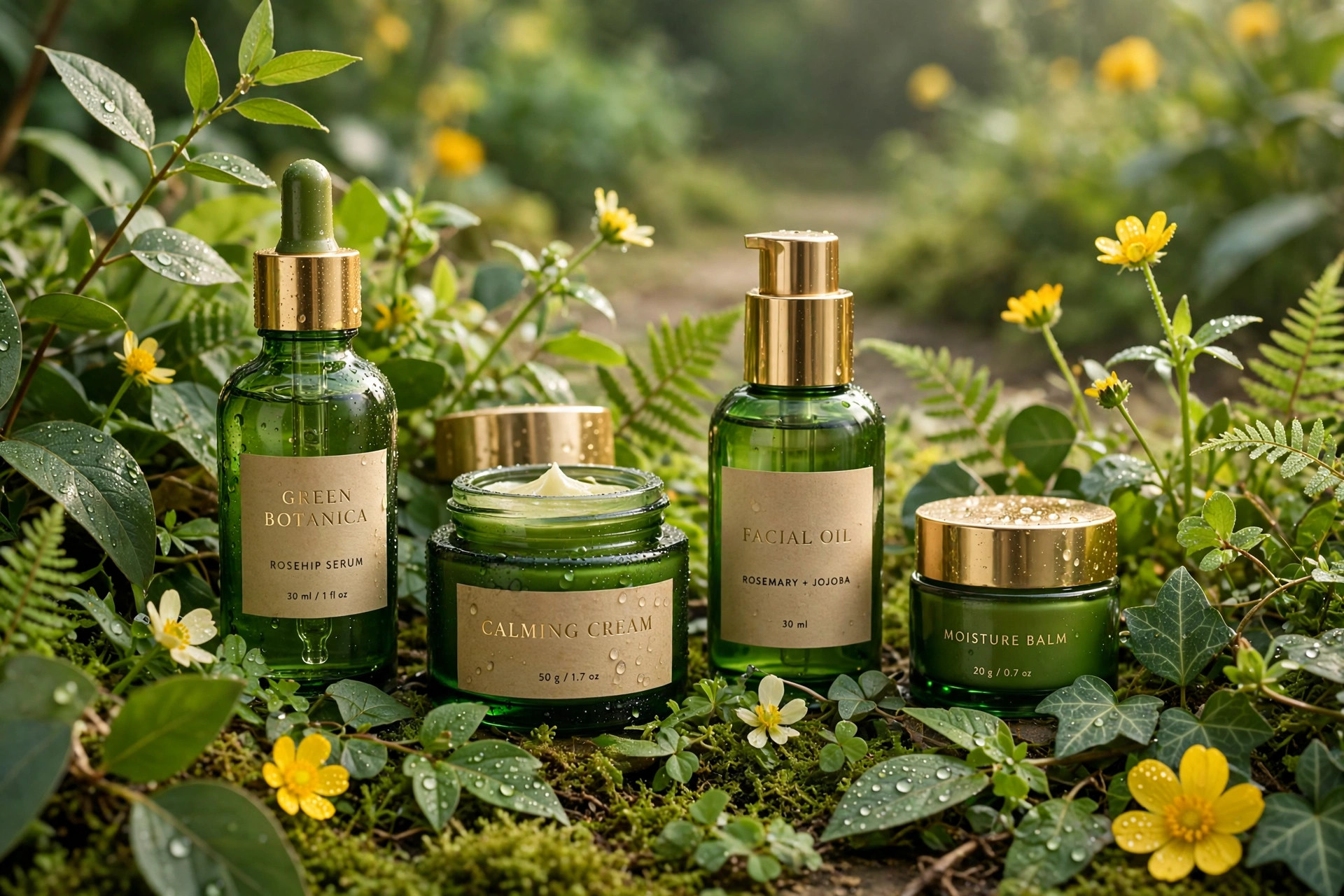 Botanical skincare collection